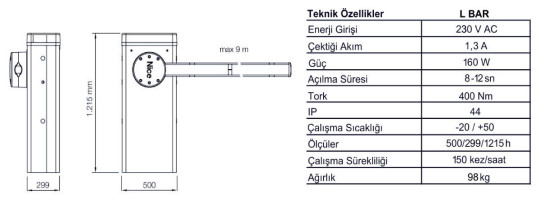 nice-L-Bar-teknik-ozellik